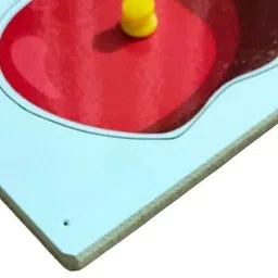 dgcrayons Wooden Educational Shape Seriation / Size Variation Puzzle with Knobs image 4