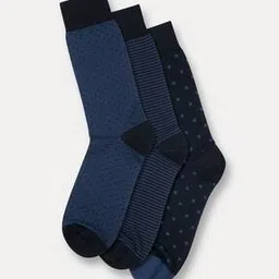 charles tyrwhitt Men Pack of 3 Printed Mid-Calf Length Socks-picture-21