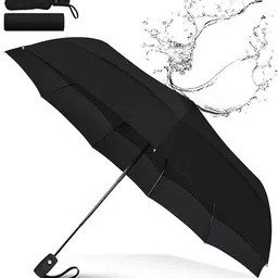 sn-lvk Auto OpenClose Windproof Umbrella, 3-Fold, Water-Repellent, Sun UV protection Umbrella image 1
