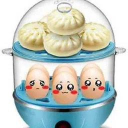 queryzen DOUBLE LAYER EGG BOILER 02 Egg Cooker (Multicolor, 14 Eggs) Egg Cooker image 1