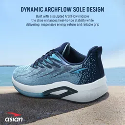 asian Powerplay-31 Men’s Running Shoes | Lightweight, Stylish Knit Sports Sneaker Running Shoes For Men image 3