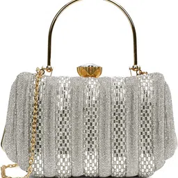 lavie signature Casual Silver Clutch-picture-16