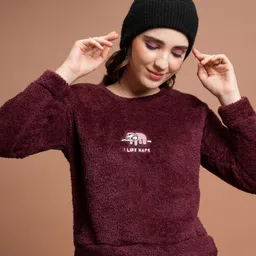 tokyo talkies Women Full Sleeve Embroidered Sweatshirt-picture-34