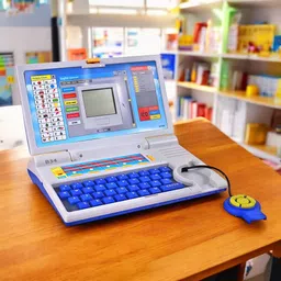 mahi zone Educational English Learner Laptop with Mouse for Kids 20 Activity Games_M176 image 1