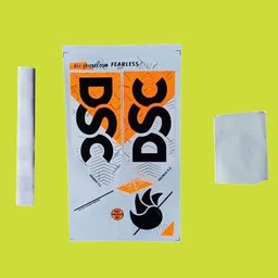 dsc krunch ORANGE L-03 CRICKET BAT STICKER WITH GRIP AND BAT PROTACTION TAPE Bat Sticker-picture-10