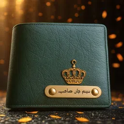 monistry Men Casual, Evening/Party, Ethnic, Travel Green Artificial Leather Wallet image 2