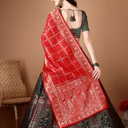 jivuba Self Design Semi Stitched Lehenga Choli image 2