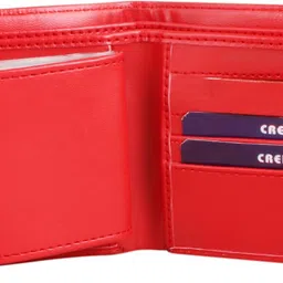 rockzone Men & Women Casual, Formal Red Artificial Leather Wallet image 5