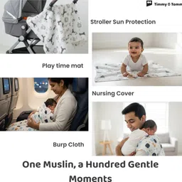 timmy & tammy Printed Crib Dohar for Mild Winter image 4