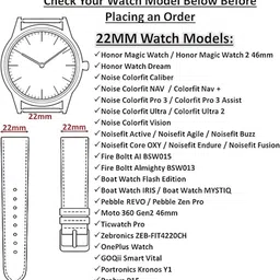 Firetook 22mm Replacement (Combo 3)Soft Watch Strap (Compatible Watch List In Photo) 22 mm Silicone Watch Strap image 3