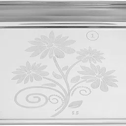 maadadhimati Stainless Steel Serving Tray||Lemon Platter with Steel Finish||Multipurpose Tray Tray image 3