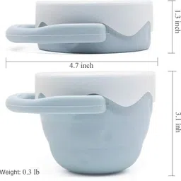 mom's aura Baby Snack Cups for Toddlers No Spill, Collapsible for Baby Boy - Silicone image 3