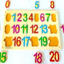peters pence WOODEN NUMBER LEARNING PUZZLE BOARD FOR KIDS PRE PRIMARY EDUCATION image 2