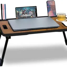 YOGI US COTTED WOODEN MULTIPURPOSE US STUDY TABLE & LAPTOP PORTABLE TABLE Wood Portable Laptop Table-image-42