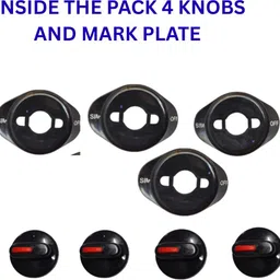 aruyir Gas stove flame control knobs and mark plate plastic material Appliance Knob image 2