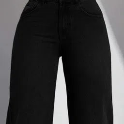 m moddy Women Straight Fit High Rise Black Jeans image 4