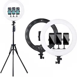 FKU BD-460 Ring Light 46CM & 8 Feet Tripod Stand 55W LED Ring Light,Remote, MIC Tripod Kit image 4