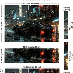 Anweshas Full Body Laptop Skin for Laptops Upto 15.6 Inch - Rainy Street Racer HD Sticker No Residue Removable Self Adhesive Vinyl Laptop Decal 15.6 image 5