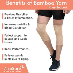 accusure Knee Cap Pair(Relieves Pain, Support, Uniform Compression) Knee Support image 2