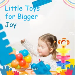 countrylink 5 layer ball drop and roll swirling tower for baby Roll Ball Toy,multicolour,1 image 4