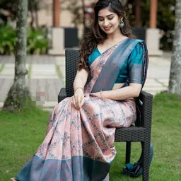 zenophily Woven Kanjivaram Art Silk, Pure Silk Saree-picture-19