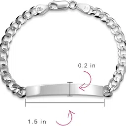 zeno jewels Sterling Silver Silver Bracelet image 2