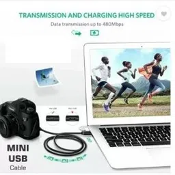 TECHGEAR Power Sharing Cable 1 m USb 2.0 A to 5 Pin Mini USB type B Charging Cable Data image 5