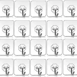 neelameretail NEW_20 pcs self Adhesive wall Sticky Hooks, Heavy Duty Sticky Hook for Hanging Hook 20-picture-23