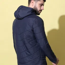 nysine Men Solid Bomber Jacket image 2