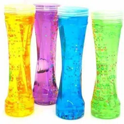 akansha Slime bottle/ Crystal clear slime/ Glittery Slime for Kids Pack of 4 Multicolor Putty Toy-picture-20