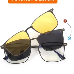 hashtag eyewear Polarized, UV Protection Rectangular Sunglasses (53) image 5