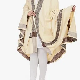 Zaria Fabs Polyester Solid, Printed Men, Women Shawl image 3