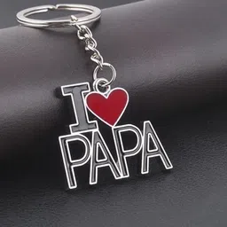 jainzon Combo Of Thor Silver Hammer And I Love Papa Keychain_x233 Key Chain image 3
