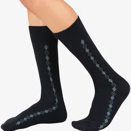 Bodycare Men Pack of 3 Patterned Moisture Wicking Calf Length Socks image 3