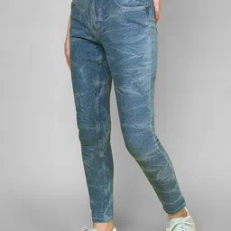 JUNEBERRY Women Original Skinny Fit Heavy Fade Stretchable Jeans image 3