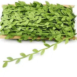 decoranse Green Leaves Ribbon Accessories Green Iris Artificial Flower-picture-35