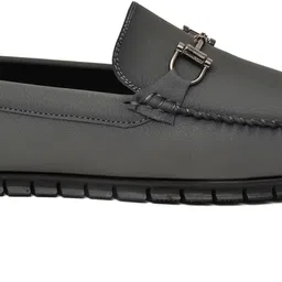 JACTOOZ New Comfortable & Lightweight Loafers For Men ( GREY ) Loafers For Men Loafers For Men image 2