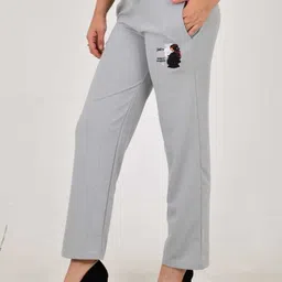 romaan fashion Women Solid Grey Track Pants-picture-45