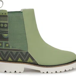 yoho Women Digital Printed Boots | Lightweight & Trendy | Stylish & Comfortable Boots For Women image 3