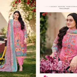 the asar Unstitched Pure Cotton Salwar Suit Material Embroidered, Printed-picture-18