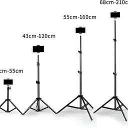 FITRIC 7 Feet Tripod Stand With Adjustable Height And 360° Rotating Head Tripod image 2
