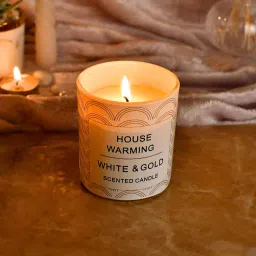 tayhaa Rose Lime Basil White Wax Scented Candle image 1