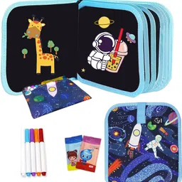 bestie toys Doodle It and Erase. Kids Coloring Doodle Slate Board Book. Fun Learning Book-picture-15