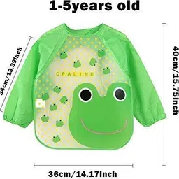 trexee 3PC Full Sleeves Washable Waterproof Bib Apron for Babies & Kids image 4