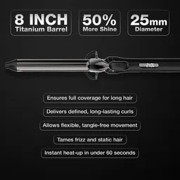 Ikonic Professional Advanced Titanium Auto Lock and Cool Tip CT-25 2.0 Electric Hair Curler image 4