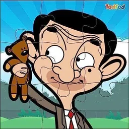 todfod Wooden Jigsaw Puzzles Toy for Kids Mr. Bean & Oggy Puzzles Educational Toy image 5