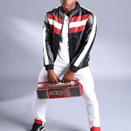 the indian garage co. Men Colorblock Casual Jacket-picture-38