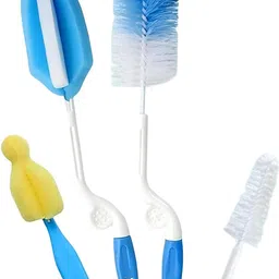 dakos Baby Bottle Drying Rack with Bottle Cleaning Brushes, Bottles Drying Rack Stand image 4