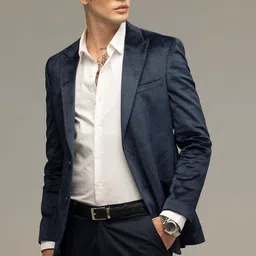 snitch Men Solid Single Breasted Formal Blazer-picture-23