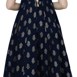 poshak Women Printed Cotton Blend Flared Kurta image 2